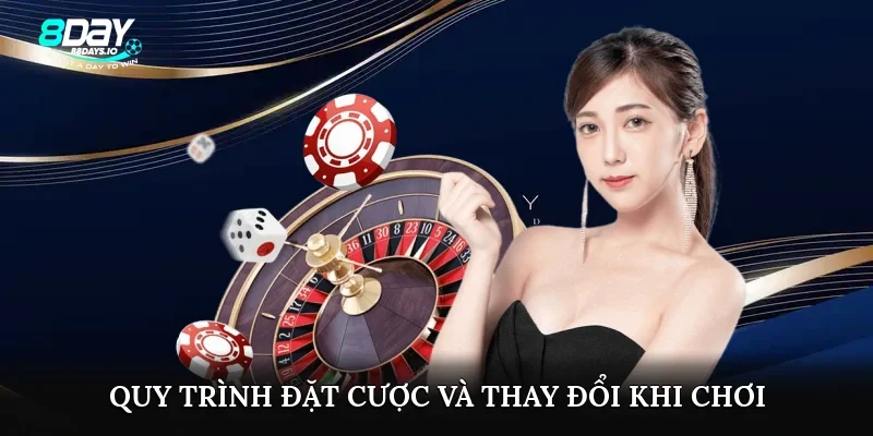 Quy trình đặt cược và thay đổi khi chơi